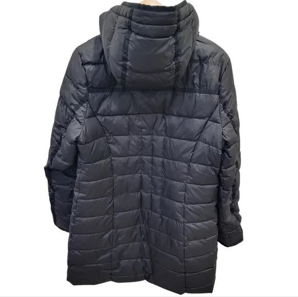 Denver Hayes Lightweight Puffer Jacket Black Hooded Winter Warm Women’s Large - Picture 5 of 17